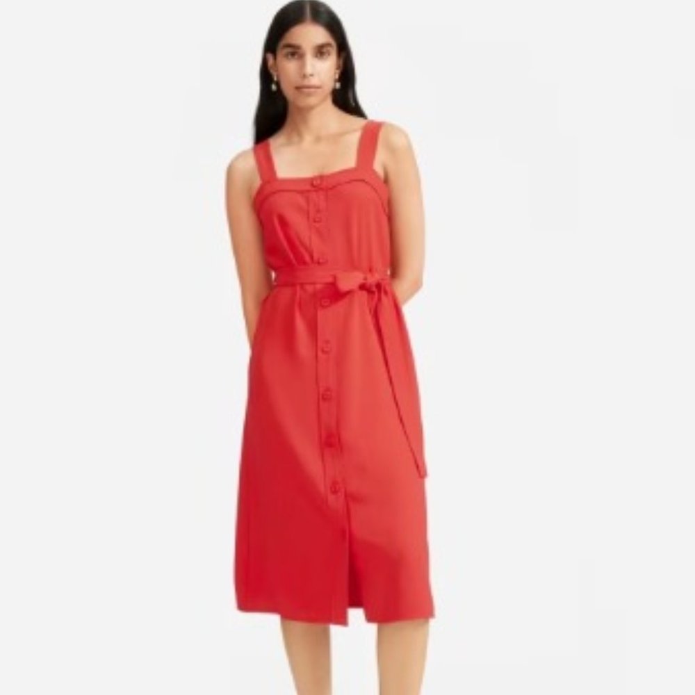 Everlane Vibrant Red Midi Dress